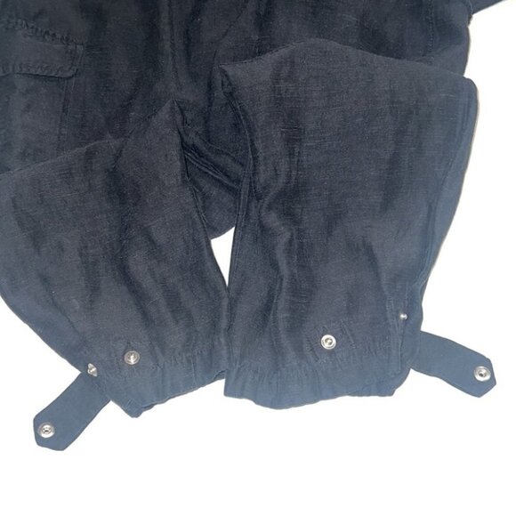 Aritzia Wilfred black linen tie waist trousers size small - Picture 9 of 14